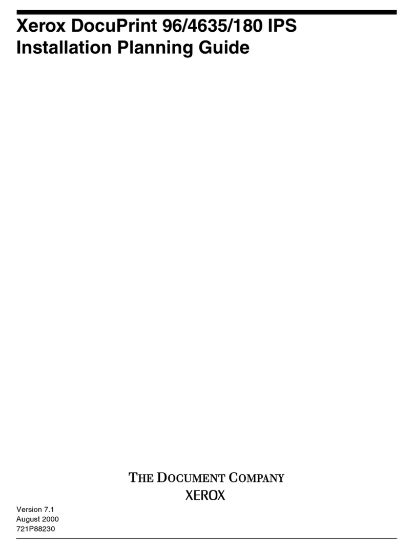 Xerox DocuPrint 180 IPS Series Technical manual