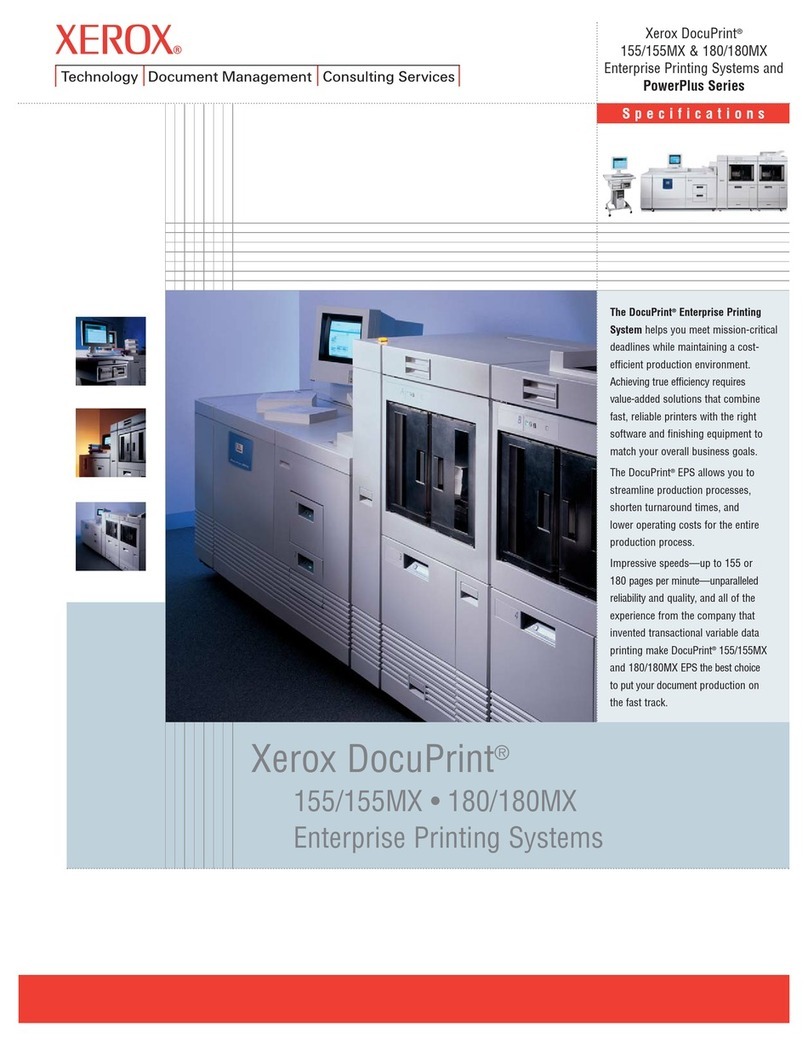 Xerox DocuPrint 155MX User manual