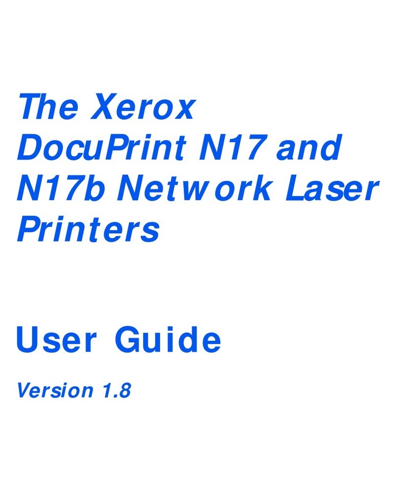 Xerox DocuPrint N17 User manual