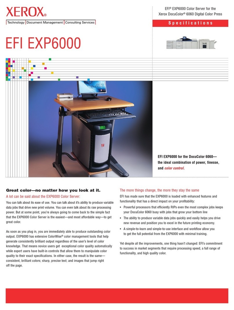 Xerox EFI EXP6000 User manual Xerox EFI EXP6000 User manual