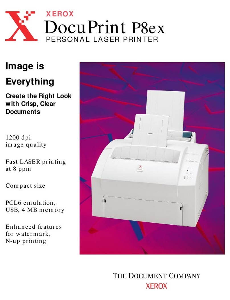 Xerox DocuPrint P8EX User manual