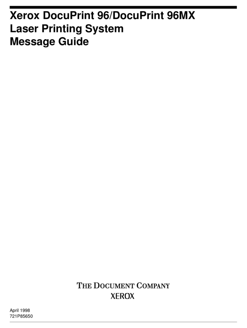 Xerox DocuPrint 96 User manual