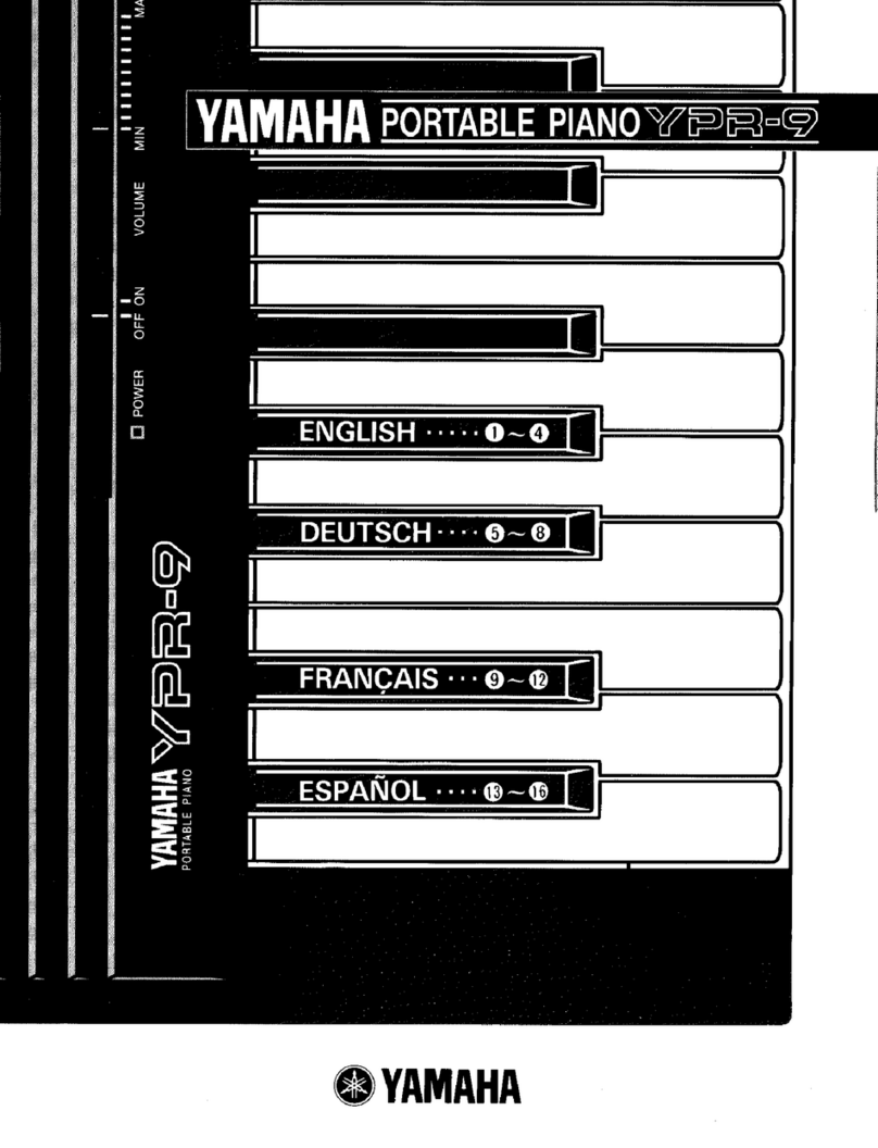 Yamaha YPR-9 owner's manual
