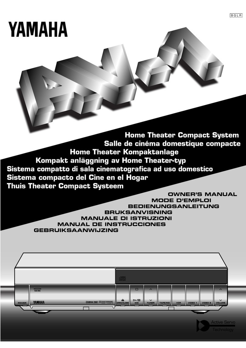 Yamaha AV-1 User manual