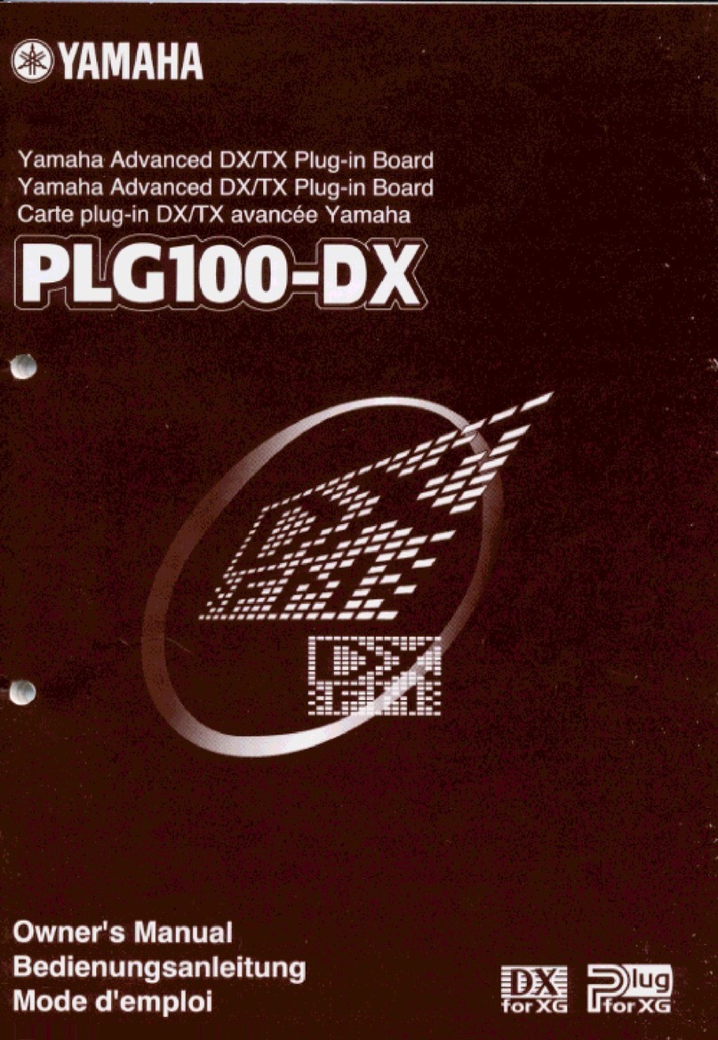 Yamaha PLG100-DX owner's manual