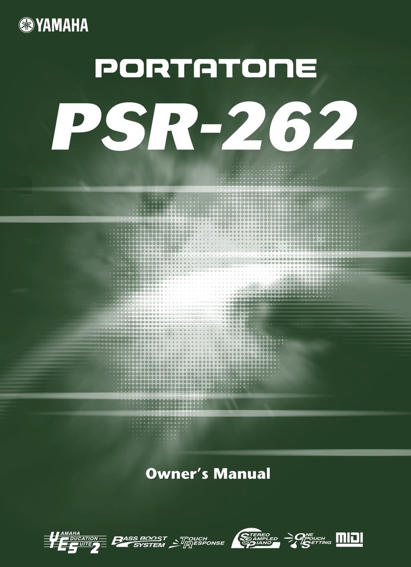 Yamaha psr-262 User manual