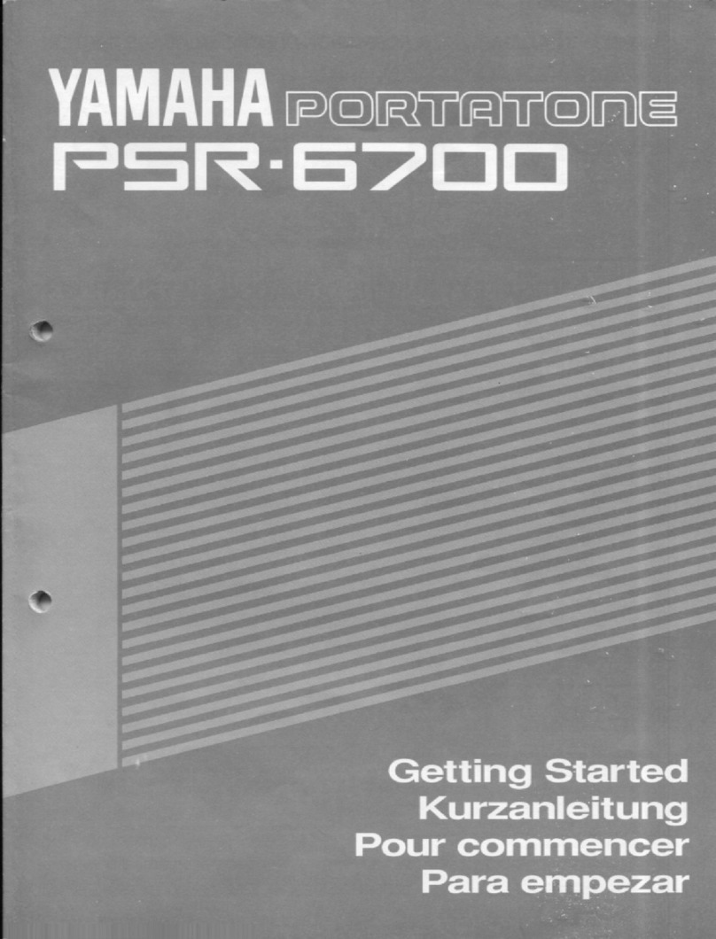 Yamaha Protatone PSR-6700 User manual