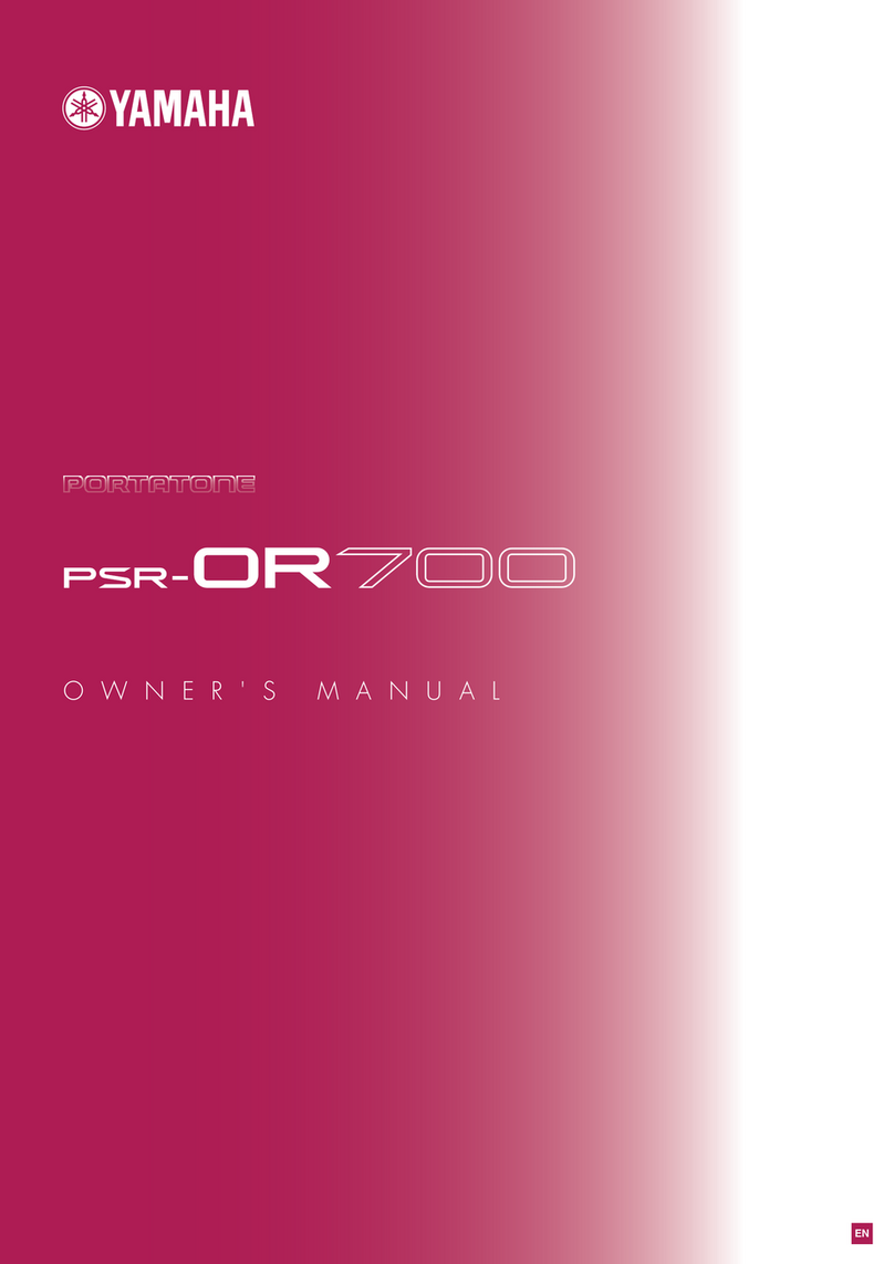 Yamaha PORTATONE PSR-OR700 User manual