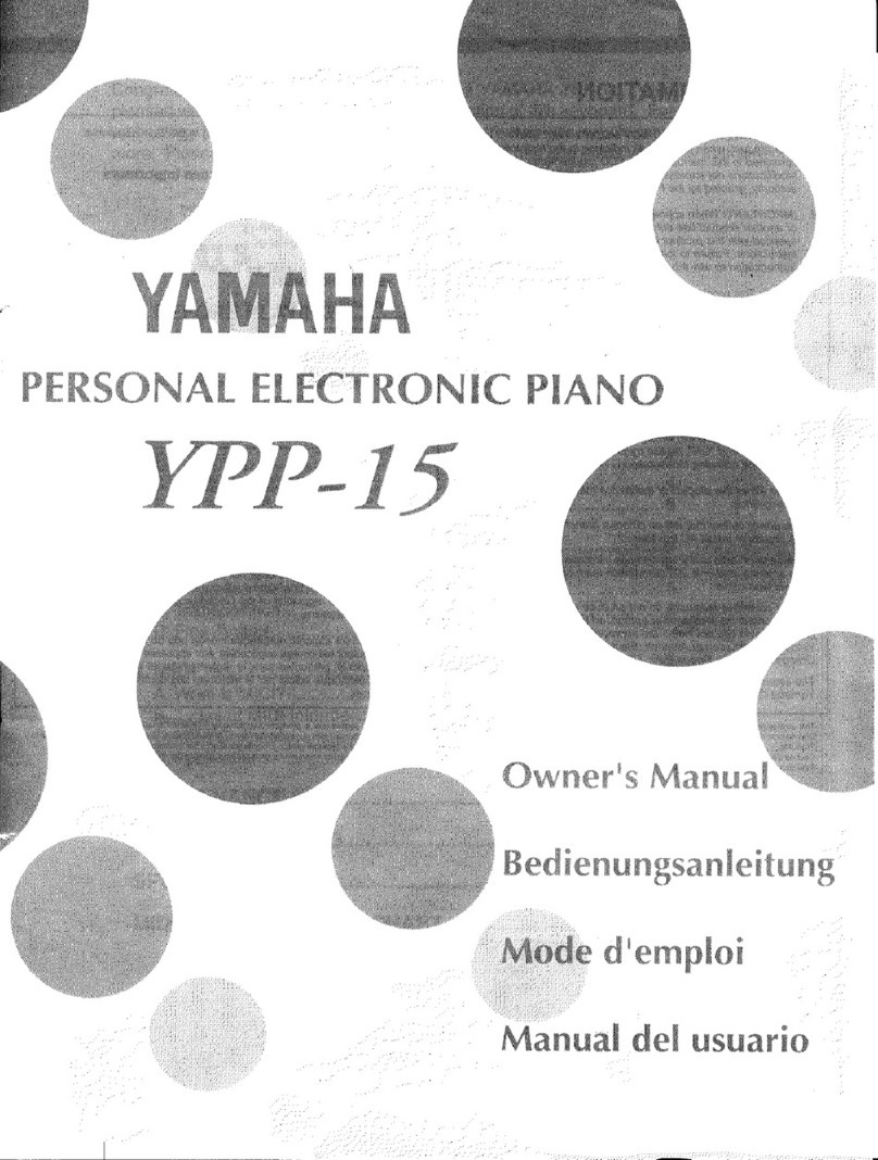 Yamaha YPP-15 Assembly instructions
