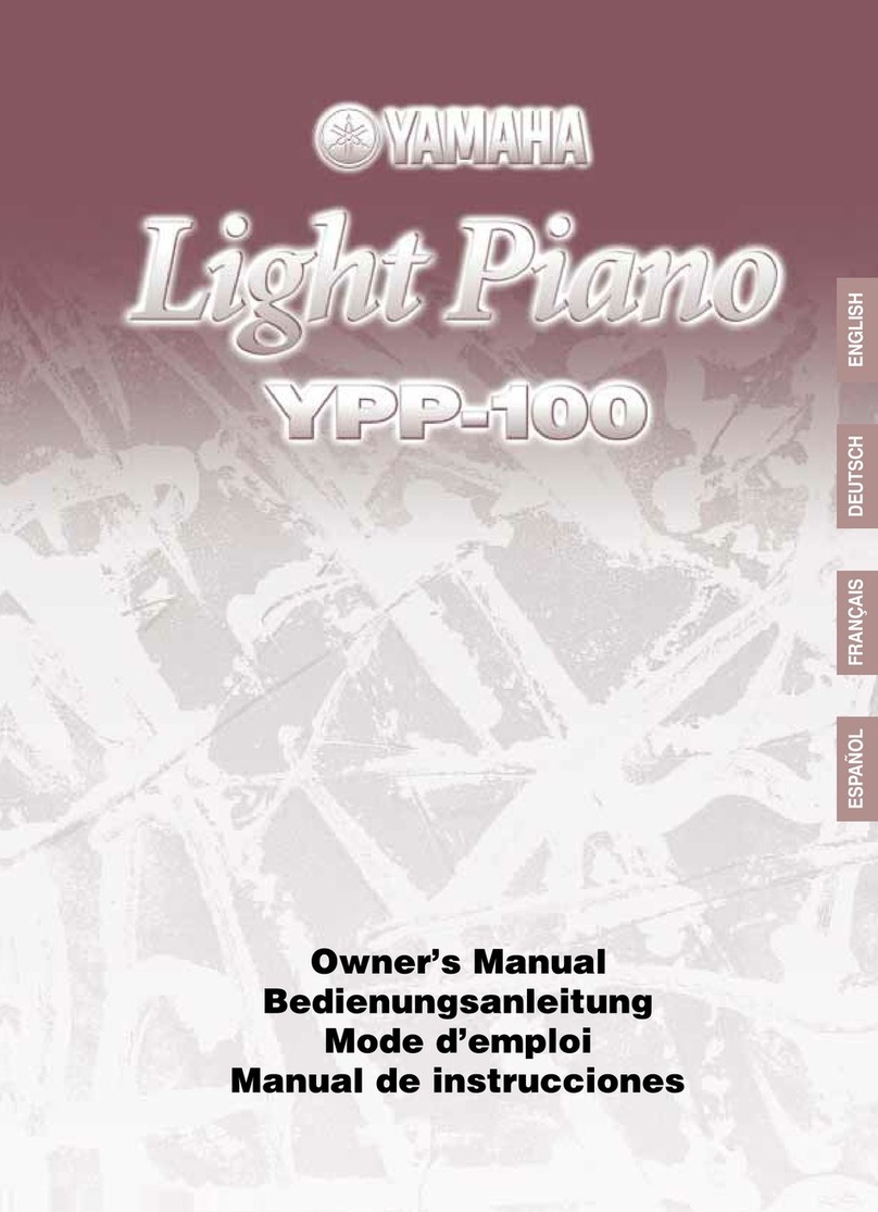Yamaha YPP-100 Light Piano Quick start guide