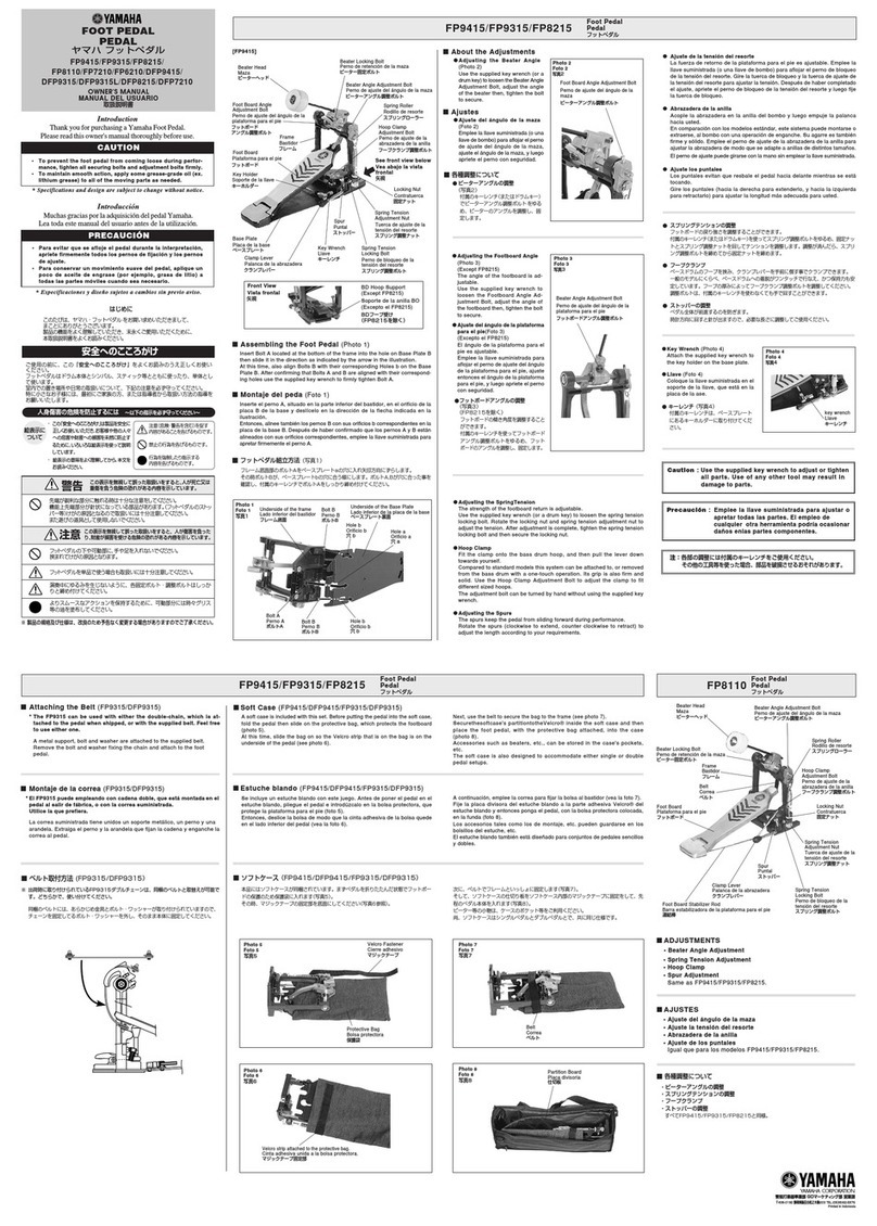 Yamaha DFP7210 User manual