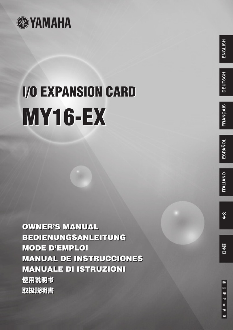 Yamaha MY16-EX owner's manual