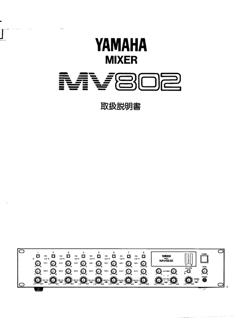 Yamaha MV802 owner's manual