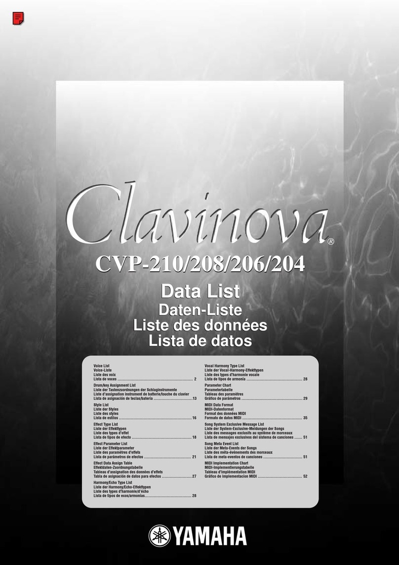 Yamaha Clavinova CVP-204 Instruction Manual Yamaha Clavinova CVP-204 Instruction Manual