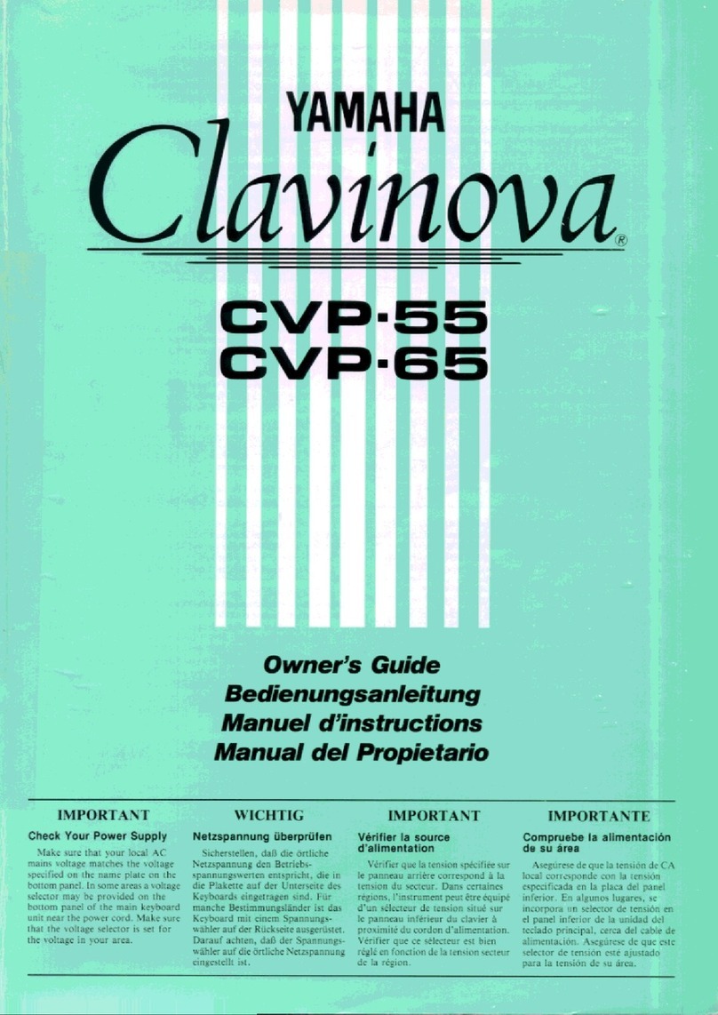 Yamaha Clavinova CVP-55 Manuel d'instructions