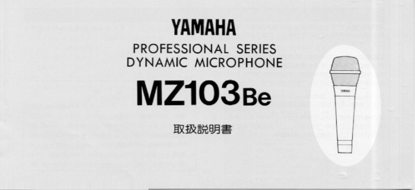 Yamaha MZ103Be owner's manual