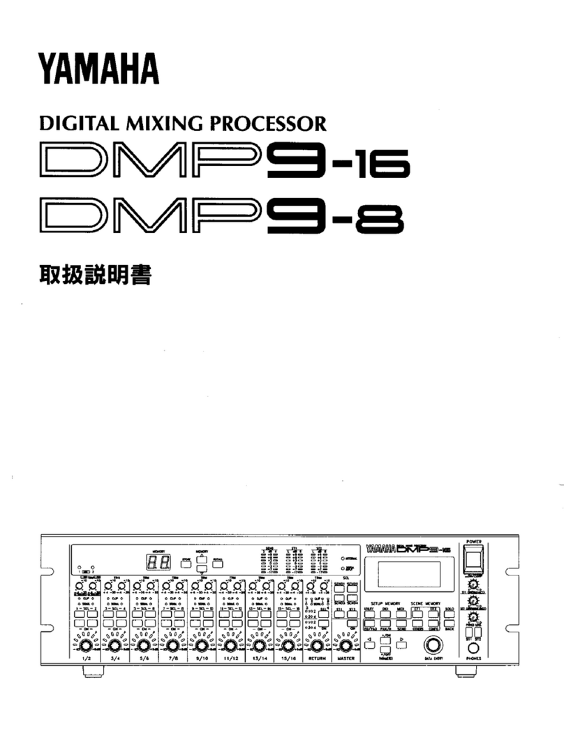 Yamaha DMP9-16 User manual Yamaha DMP9-16 User manual