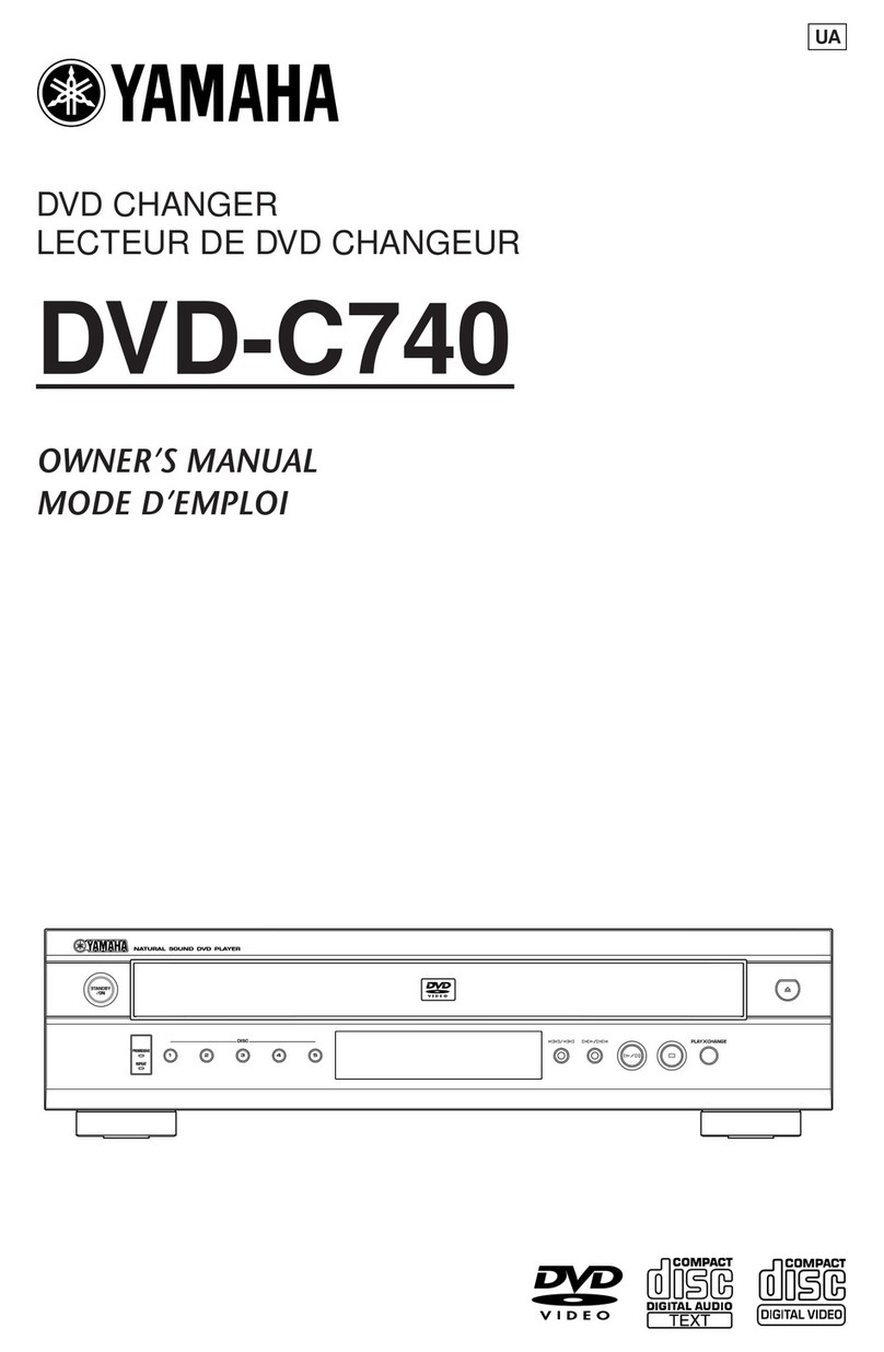 Yamaha DVD CHANGER User manual