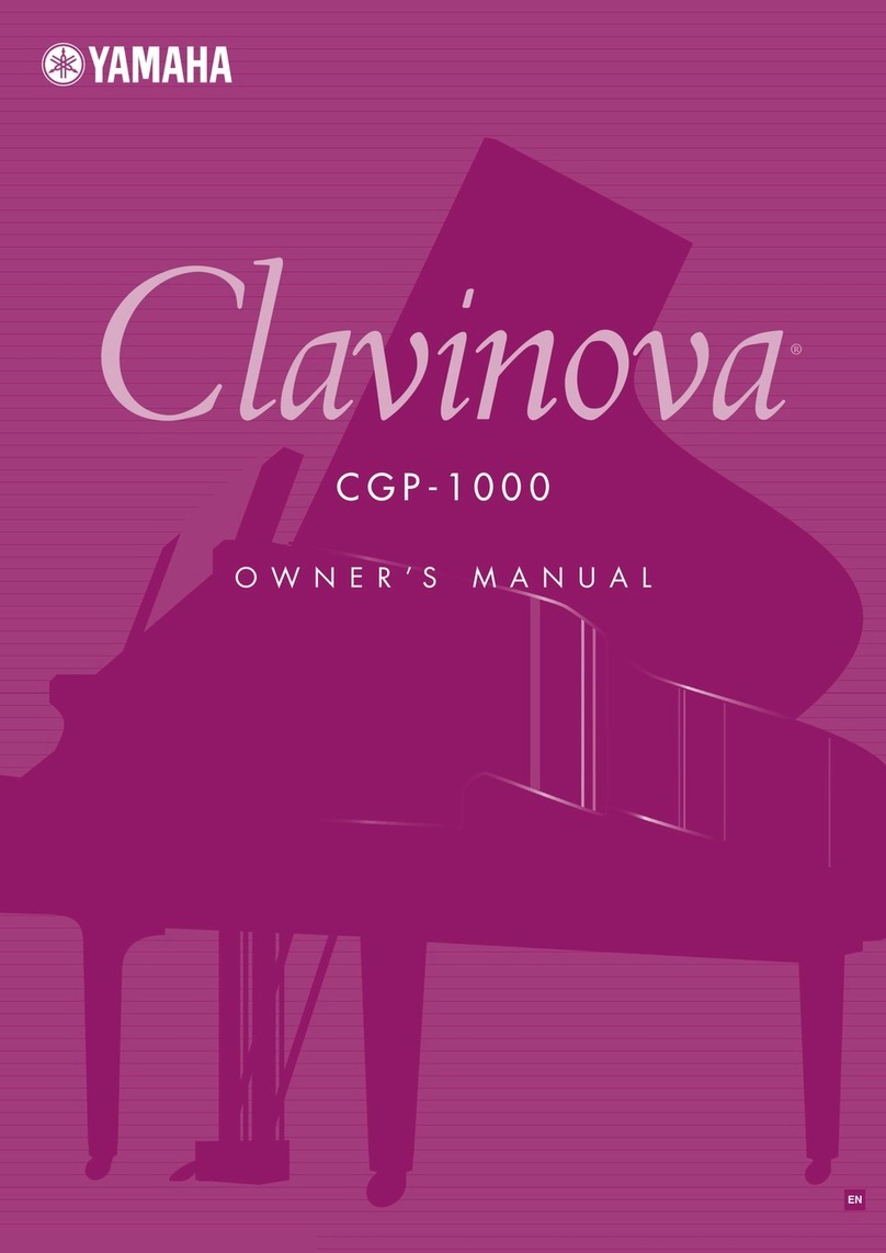 Yamaha Clavinova CGP-1000 owner's manual