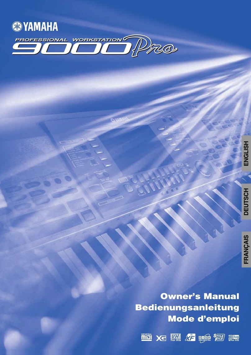 Yamaha 9000 Pro User manual