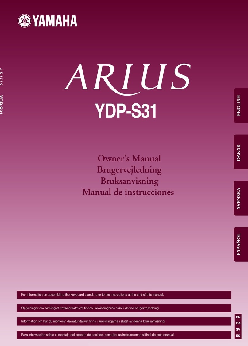 Yamaha Arius YDP-S31 Technical document