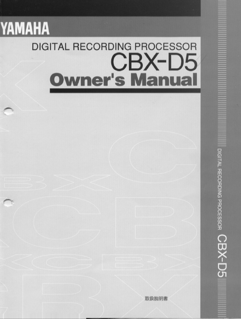 Yamaha CBX-D5 User manual