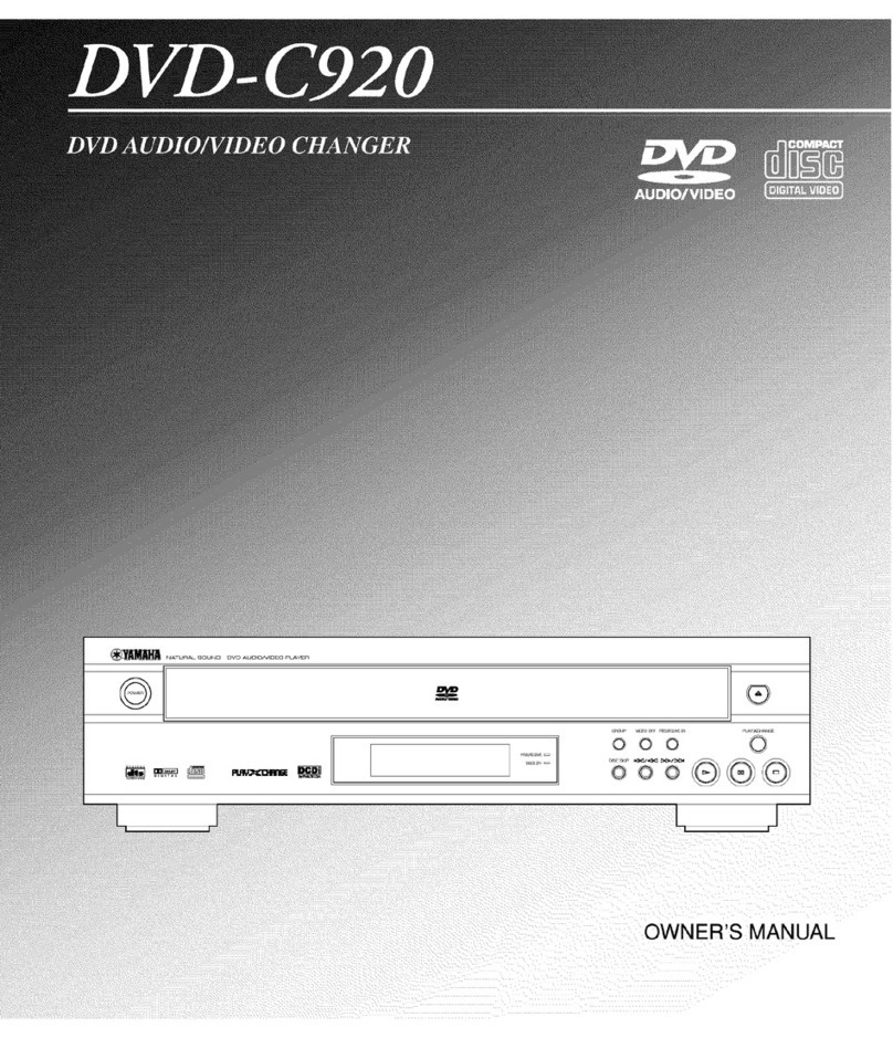 Yamaha DVD-C920 User manual