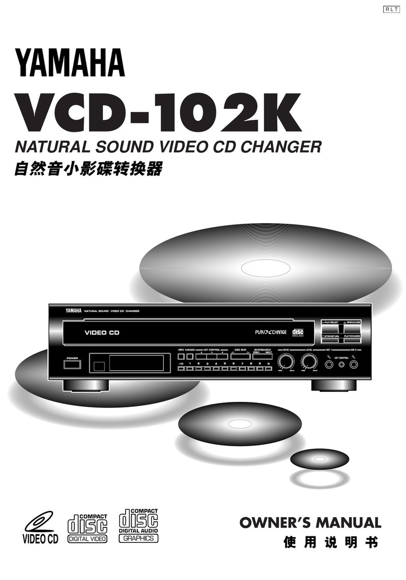 Yamaha VCD-102K User manual