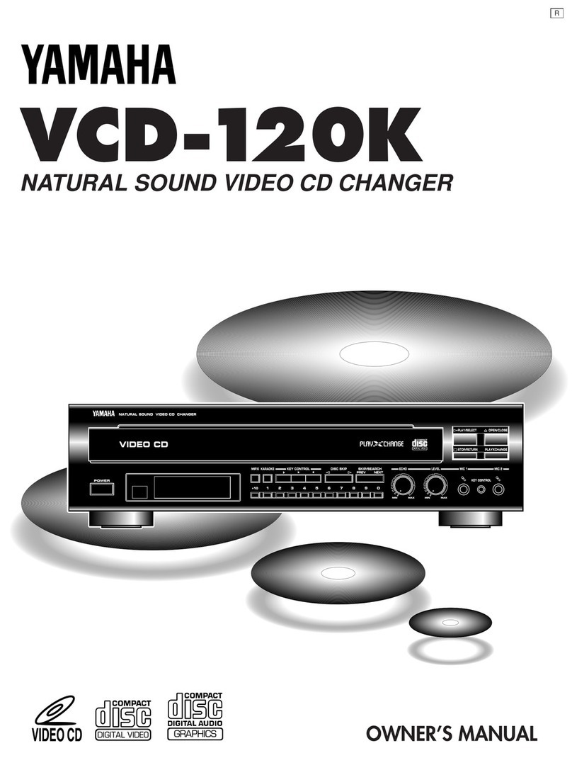 Yamaha VCD-120K User manual