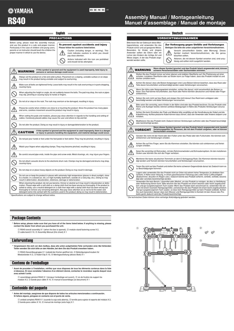 Yamaha DTXPLORER RS40 User manual