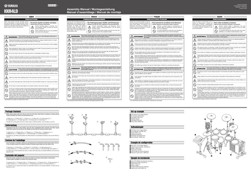 Yamaha Electronic Drum Set HXR4LD User manual