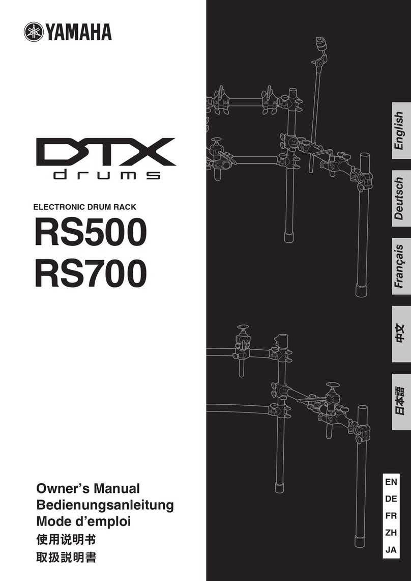Yamaha DTX RS500 owner's manual