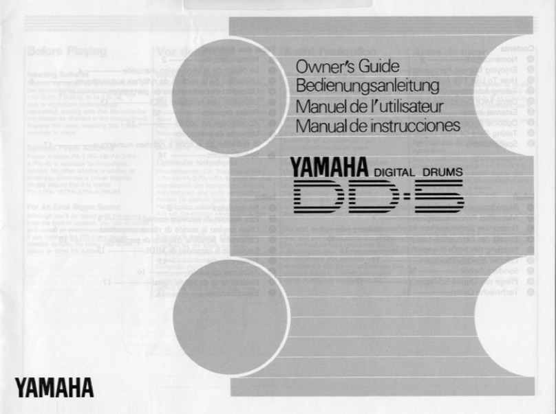 Yamaha DD-5 User manual