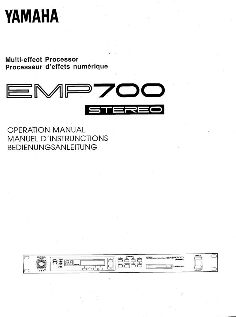 Yamaha EMP700 Operation manual
