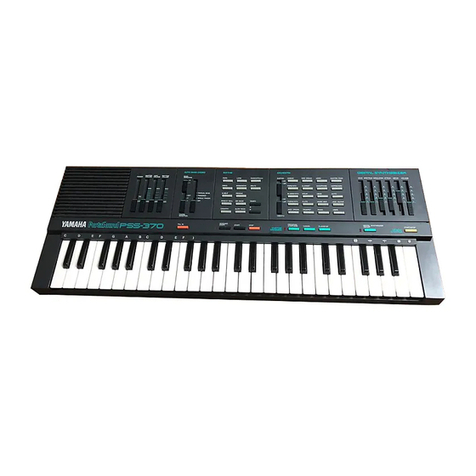 Yamaha PortaSound PSS-370 User manual