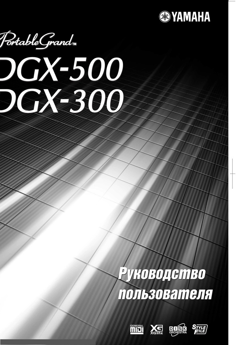 Yamaha Portable Grand DGX-300 User manual