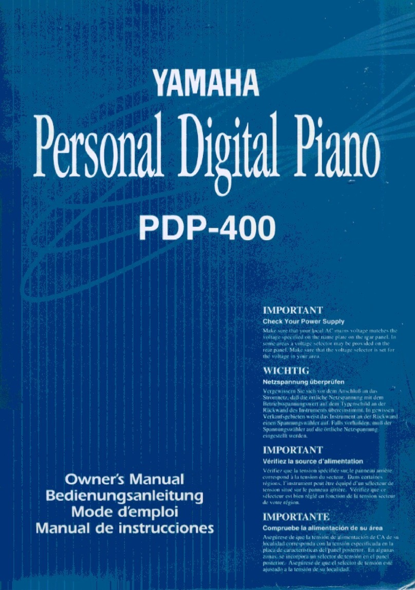 Yamaha PDP-400 User manual Yamaha PDP-400 User manual