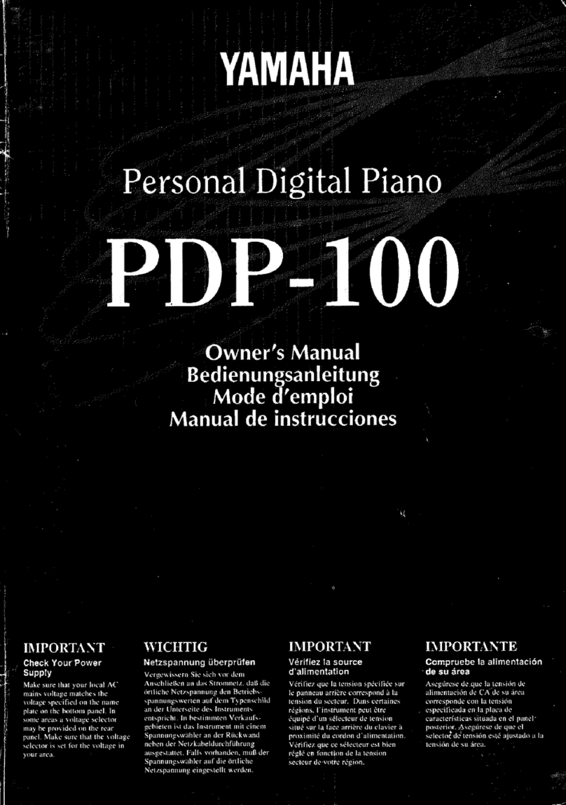 Yamaha PDP-100 Mode d'emploi