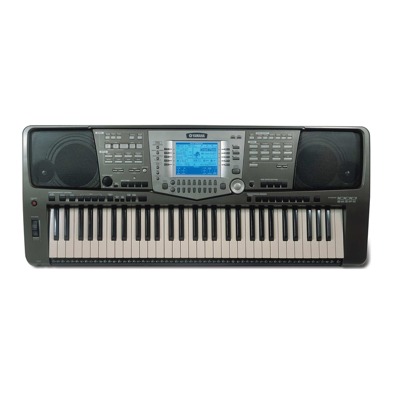 Yamaha PortaTone PSR-1000 owner's manual