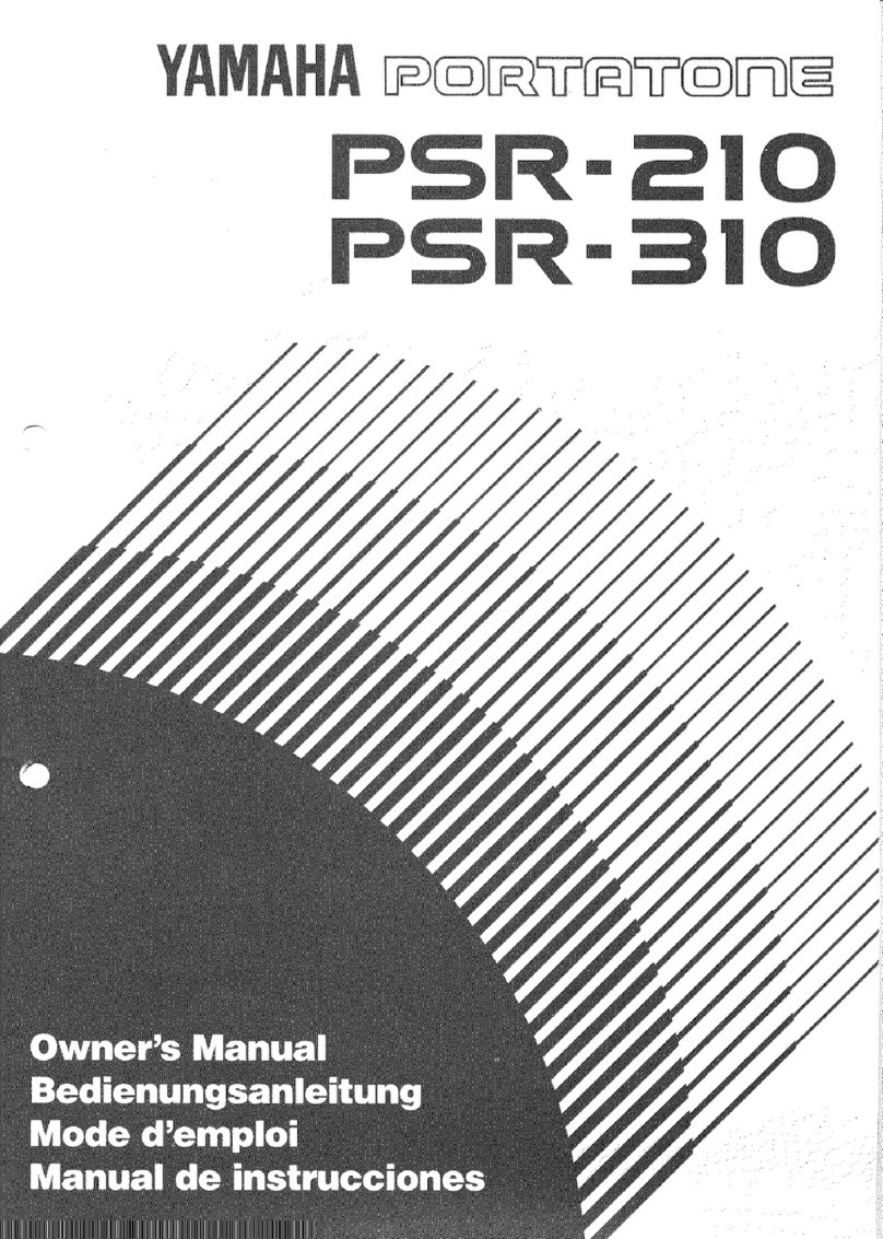 Yamaha PortaTone PSR-210 Manual de instrucciones