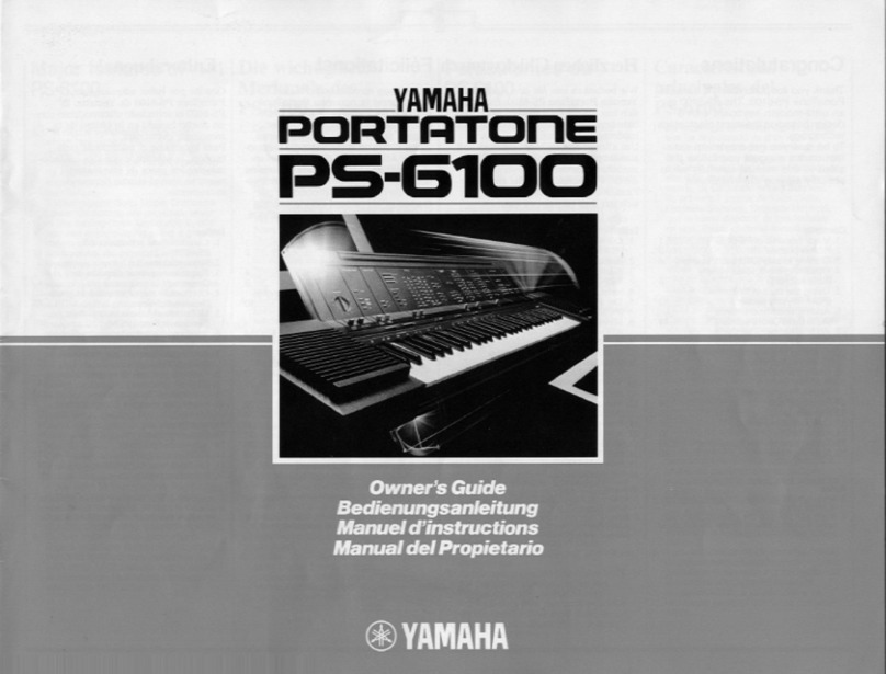 Yamaha PortaTone PS-6100 owner's guide