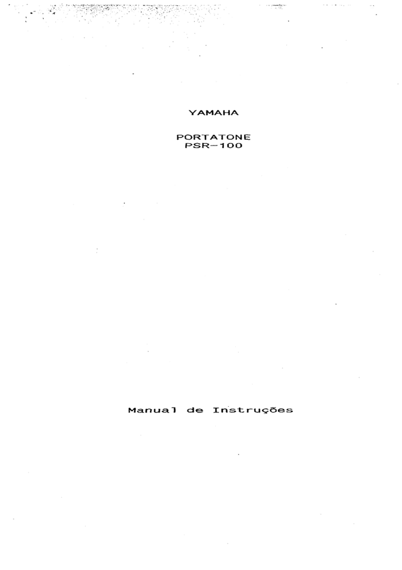 Yamaha Portatone PSR-100 Manual de instruções