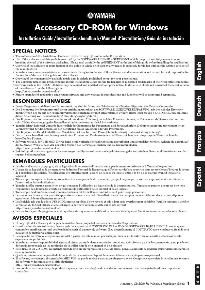 Yamaha CLP 380 User manual