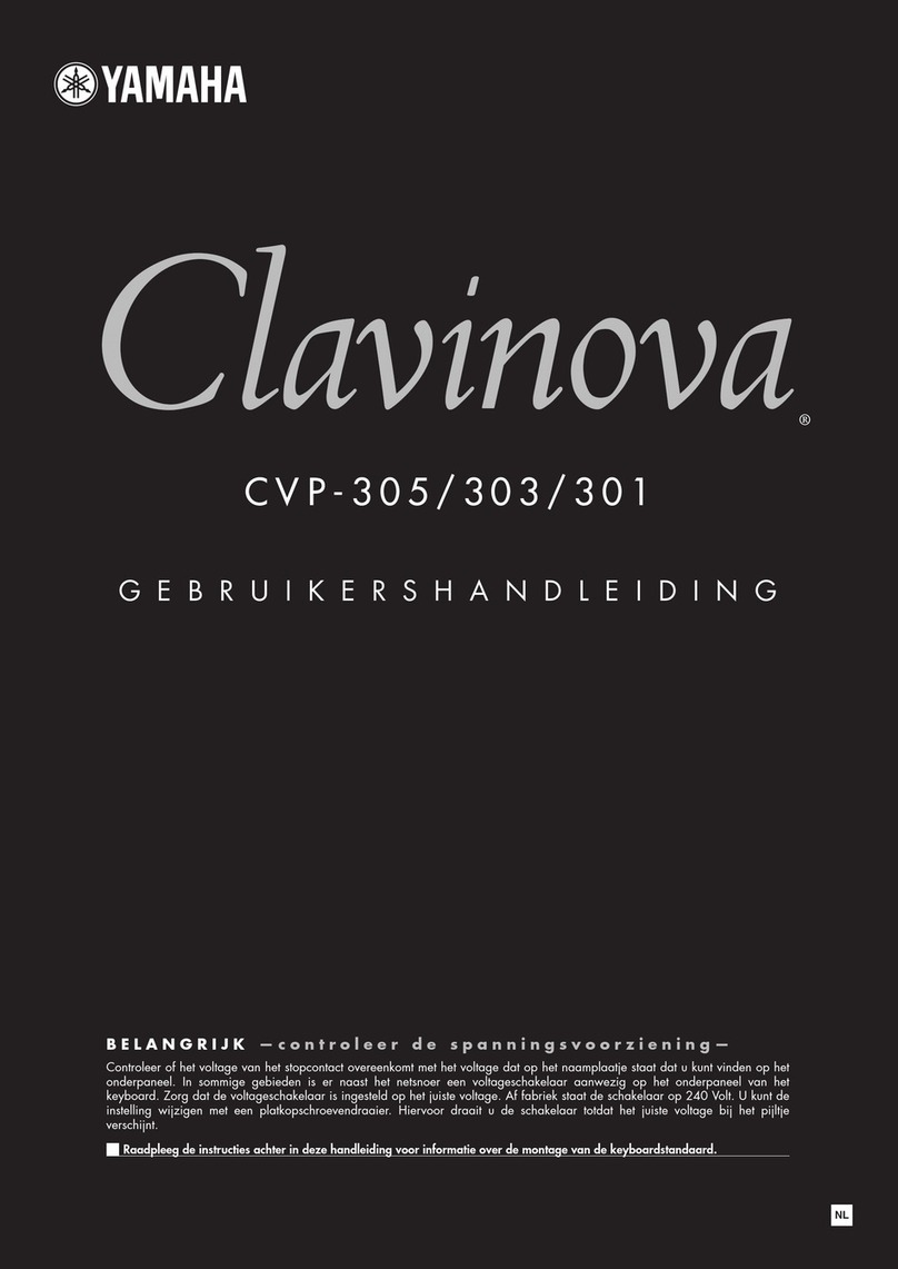 Yamaha Clavinova CVP-301 User manual