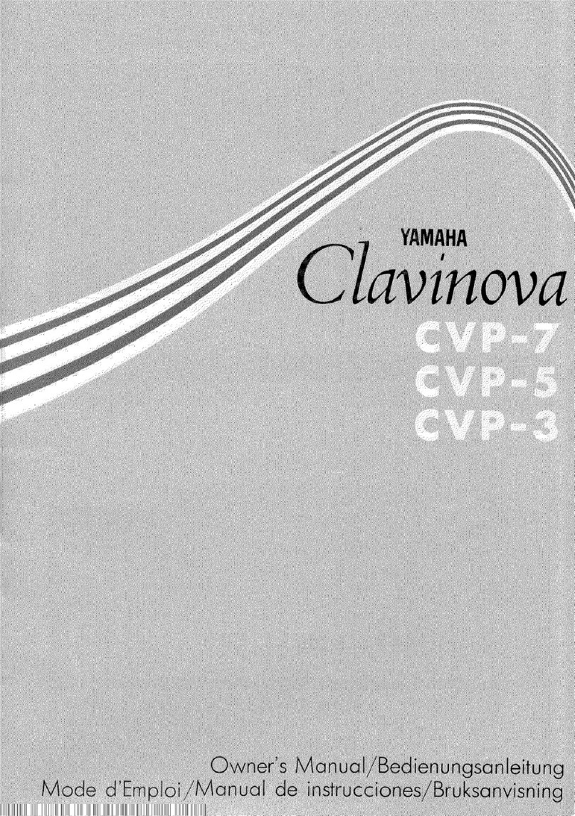 Yamaha Clavinova CVP-5 owner's manual