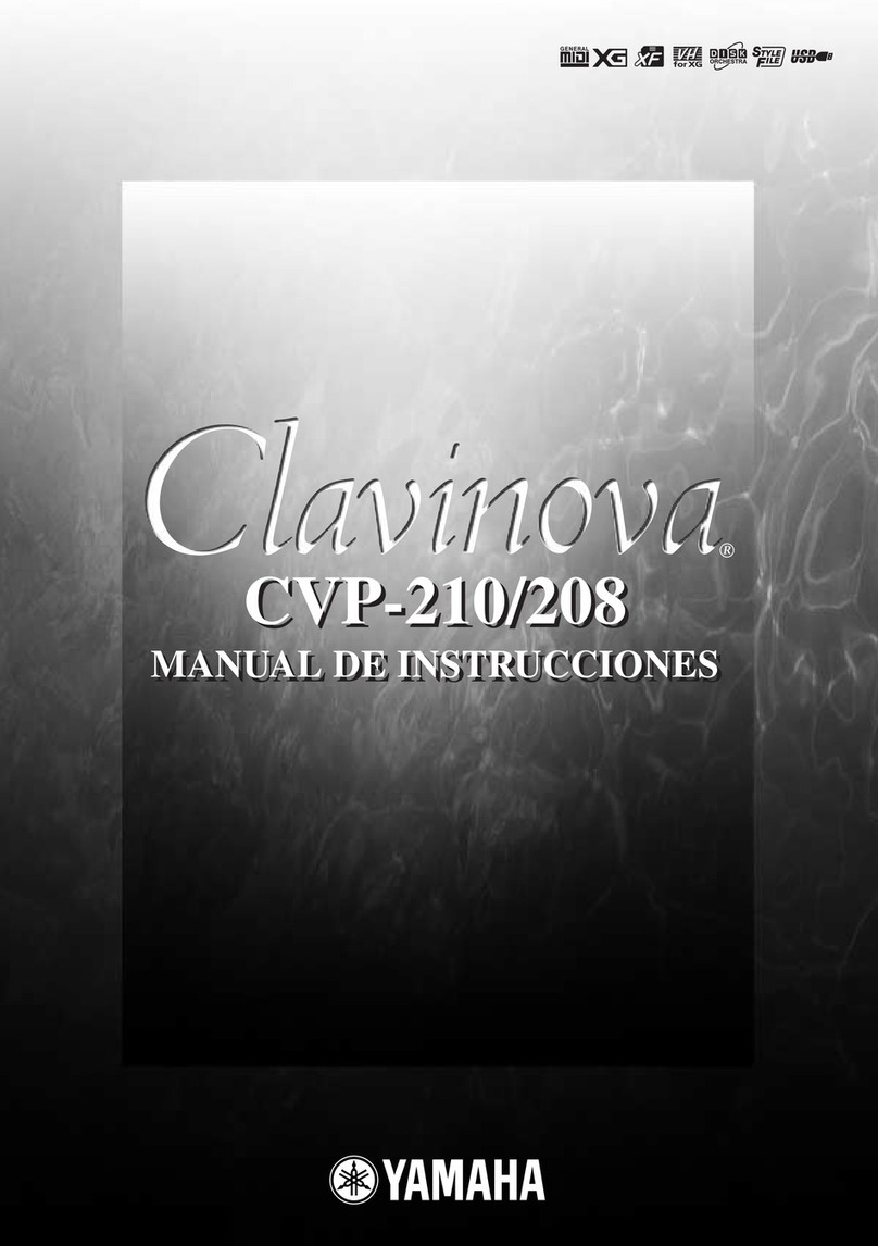 Yamaha Clavinova CVP-210 Setup guide