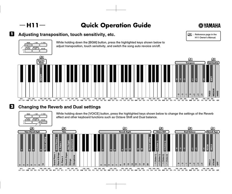 Yamaha H11 User guide Yamaha H11 User guide