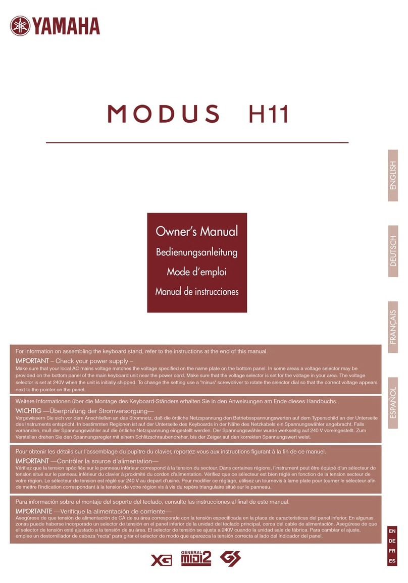 Yamaha H11 owner's manual