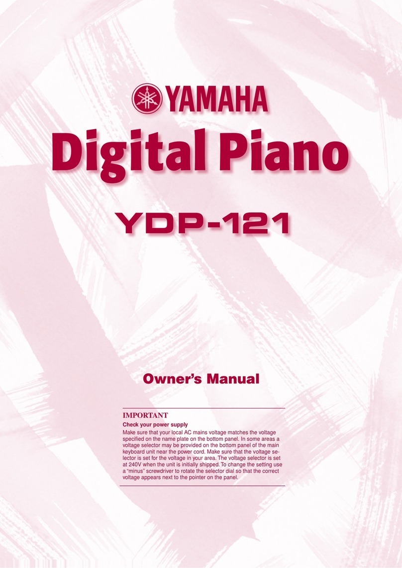 Yamaha YDP-121 owner's manual