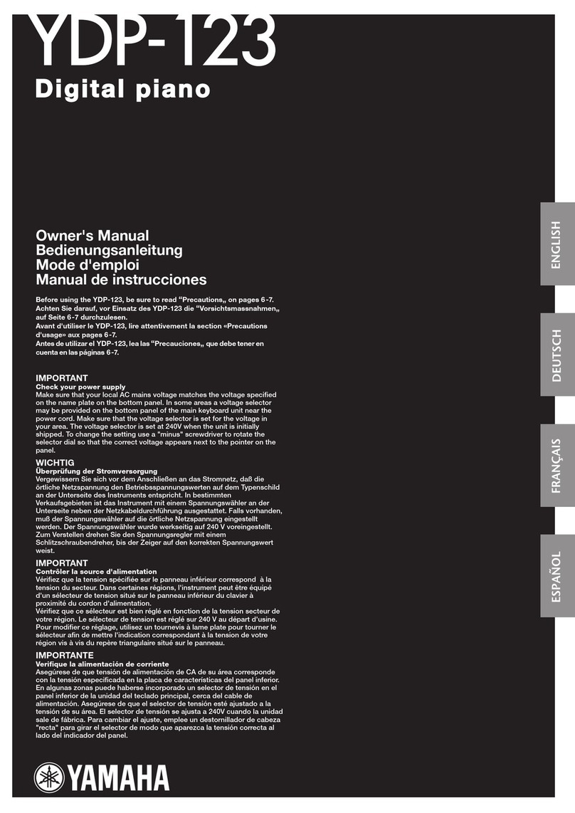 Yamaha YDP-123 Mode d'emploi
